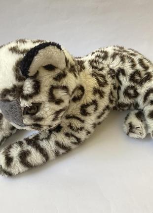 Мягкая игрушка леопард с белыми пятнами3 фото