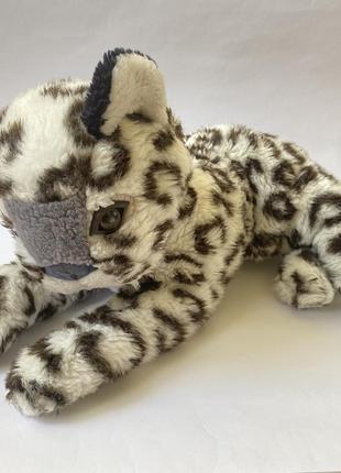 Мягкая игрушка леопард с белыми пятнами2 фото