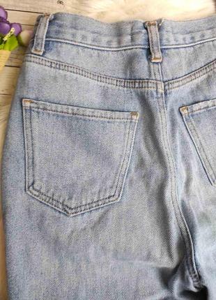 Женские джинсы pimkie голубые с бусинами mom момы 44 размера s5 фото