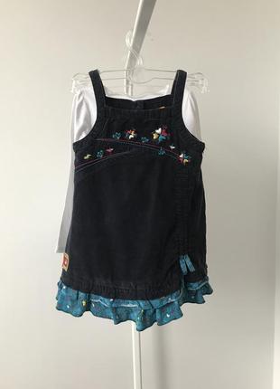 #розвантажуюсь сарафан 24 мес. микровельвет на трикотажной подкладке gagou tagoo