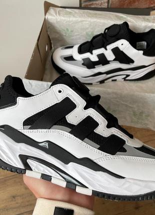 Кросівки чоловічі adidas niteball black white 3 41 розмір