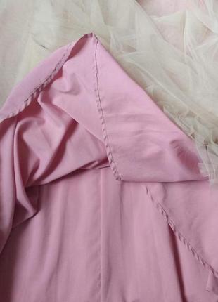 Вечерний костюм платье топ с длинной юбкой из фатина нежно розовый размер 40-42 (xs)4 фото
