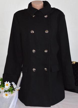 Брендовое черное демисезонное пальто с карманами george вьетнам2 фото