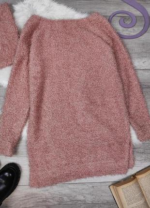 Теплое платье травка и снуд trg розового цвета размер м3 фото
