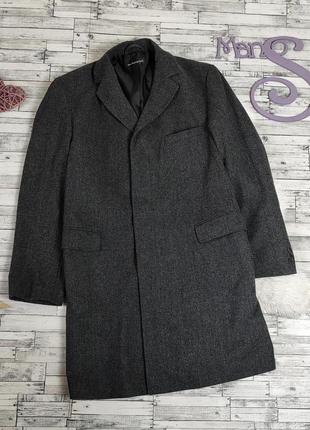 Мужское пальто marks & spencer autograph серого цвета клетчатый принт размер 48 l