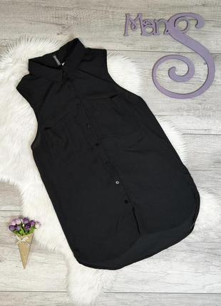 Жіноча літня чорна блузка h&m без рукавів розмір 46 м