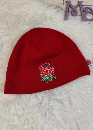 Жіноча зимова шапка canterbury червона на флісі розмір 56