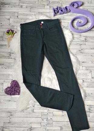Джинси h&m жіночі темно зелені розмір s (44)