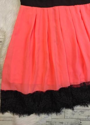 Женское коктейльное платье tally weijl чёрное с оранжевым гипюр с подкладом размер 46 м3 фото
