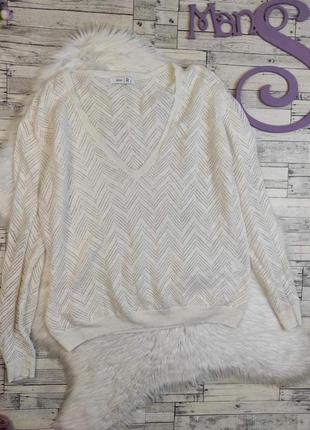 Женский ажурный джемпер atilier белый  размер 46 м