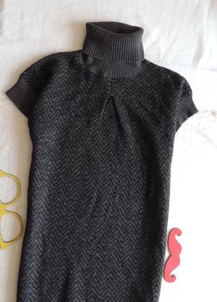 Теплый удлиненный свитер benetton р м4 фото
