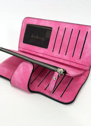 Жіночий гаманець портмоне клатч baellerry forever n2345, компактний гаманець дівчинці. колір: малиновий2 фото