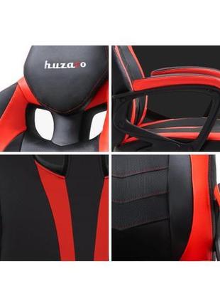 Комп'ютерне крісло для геймера huzaro force 2.5 black-red9 фото