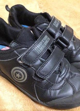 Captain america george школьные кроссовки туфли кеды на липучках 18.5-19 см