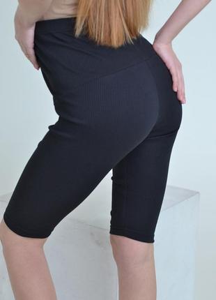 Черный комплект 5в1 шорты, велосипедки,легинсы,футболка, джемпер для беременных и кормящих 42-563 фото