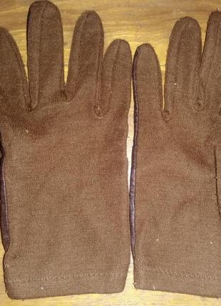 Перчатки damart, кожа-текстиль спортивного стиля2 фото
