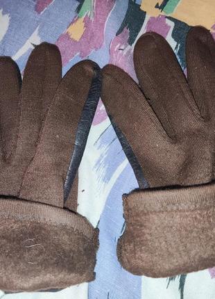 Перчатки damart, кожа-текстиль спортивного стиля5 фото