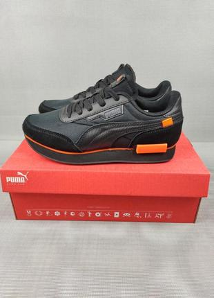 Кроссовки мужские puma future rider black & orange демисезонные 41-45