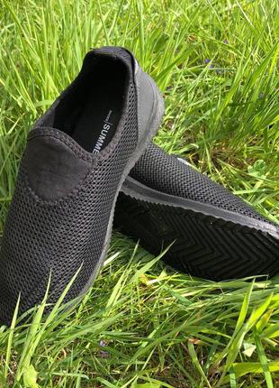 Мужские текстильные кроссовки сетка 45 размер. летние кроссовки из сетки. модель 56582. цвет: черный6 фото