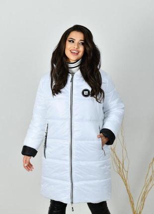 Женское пальто (зима) большого размера(р. 52-66)2 фото