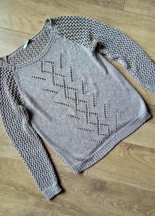 Вязаный свитер сеткой liu jo1 фото