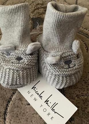 Дитячі детские носочки шкарпетки носки нарядні нарядные теплі пінетки теплые вʼязані вязаные6 фото