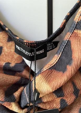 Леопардовий топ prettylittlething3 фото