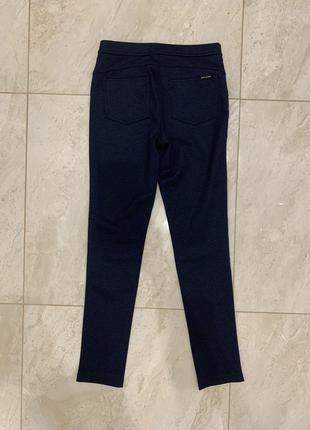 Брюки лосины леггинсы dkny jeans синие женские7 фото