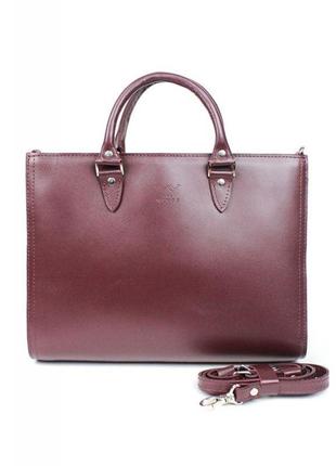 Элегантная женская сумка люкс класса со съемной шлейкой женская кожаная сумка fancy a4 бордовая