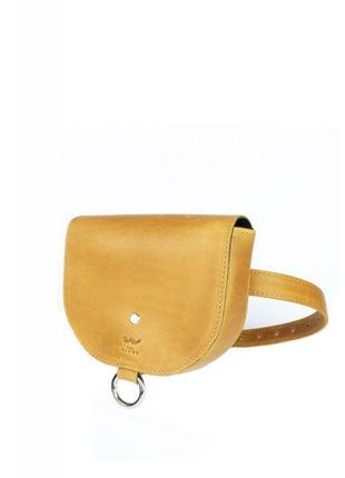 Жіноча шкіряна сумка ruby s жовта вінтажна якісна жіноча сумка кроссбоди з шлейками двох розмірів1 фото