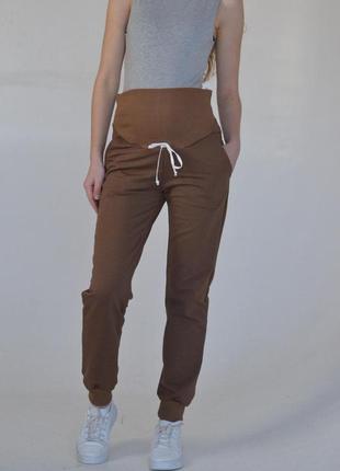 Штани демісезон для вагітних sara штани для вагітних колір коричневий