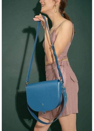 Женская кожаная сумка ruby l ярко-синяя модная женская сумка для носки на плече качественная женская сумка2 фото