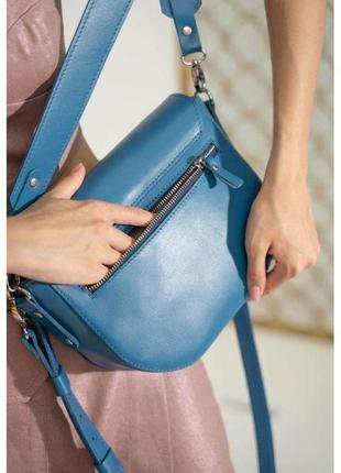 Женская кожаная сумка ruby l ярко-синяя модная женская сумка для носки на плече качественная женская сумка6 фото