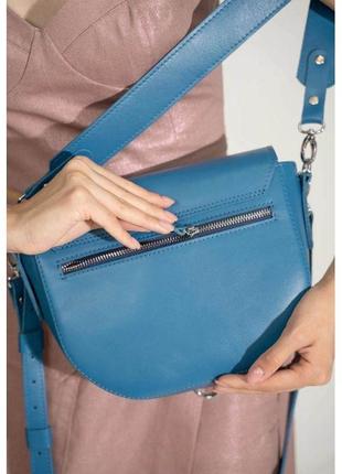 Женская кожаная сумка ruby l ярко-синяя модная женская сумка для носки на плече качественная женская сумка7 фото