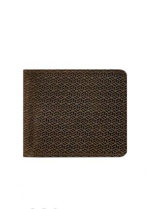 Мужское кожаное портмоне коричневое мужской зажим для денег практичный мужской кошелек из натуральной кожи6 фото