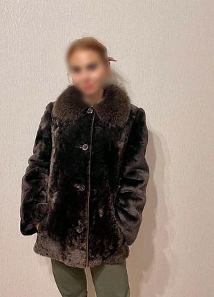Шуба полушубок мутон
