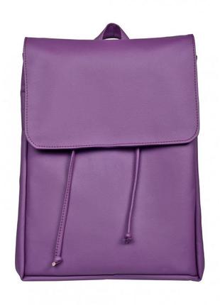 Женский рюкзак фиолетовый сиреневый рюкзак из эко кожи женский рюкзак рюкзак для девушки рюкзак для прогулок3 фото
