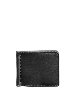 Кошелек мужской премиум класса мужское кожаное портмоне черное стильный зажим для денег кожаный кошелек6 фото