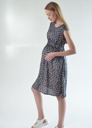 Цветочное платье на каждый день для беременных и кормящих все размеры6 фото