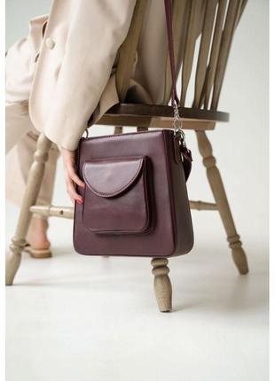 Жіноча шкіряна сумка stella марсала оригінальна жіноча сумка з натуральної шкіри сумка жіноча через плече