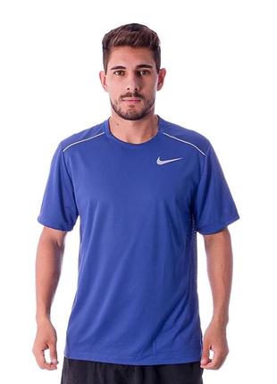 Спортивна футболка nike running miller dri-fit training t-shirt blue