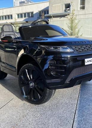 Дитячий електромобіль land rover (чорний колір) з пультом дистанційного керування 2,4g