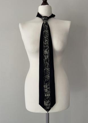 Шовкова краватка бренд fornasetti 💯 шовк