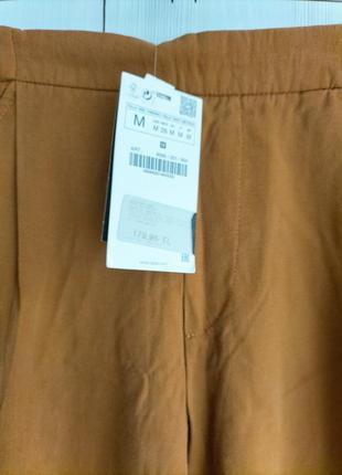 Новые натуральные укороченные брюки zara, размер м3 фото