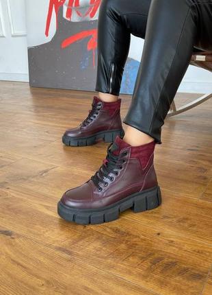 Жіночі черевики натуральна шкіра осінь,  зима5 фото