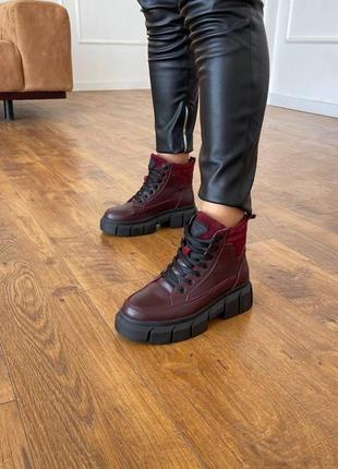 Жіночі черевики натуральна шкіра осінь,  зима3 фото