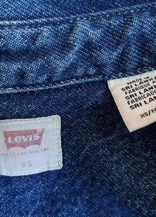 Стильное, джинсовое мини платье рубашка levis 8