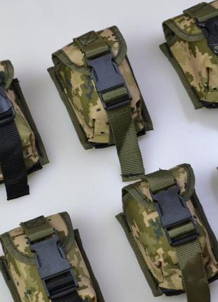 Качественный подсумок под гранату из кордуры пиксель molle для гранаты тактический9 фото