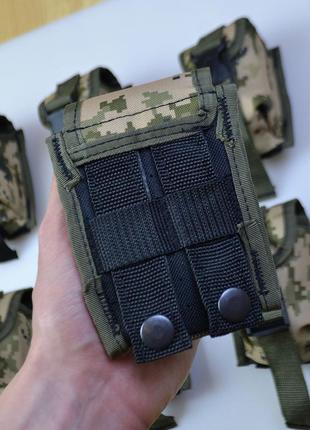 Качественный подсумок под гранату из кордуры пиксель molle для гранаты тактический4 фото