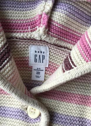 В'язана кофта з вушками кардиган gap 6-122 фото